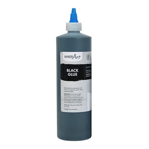 Casafoyer Handy Art Black Glue, 16 Ounces - Case of 2(Combo)
