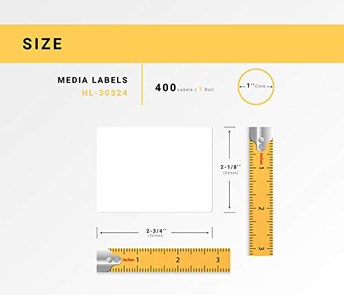 HouseLabels Compatible with Dymo 30324 Labels, 2-1/8" x 2-3/4"