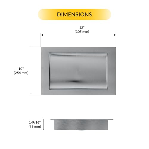 Brixwell Standard Drop In Deal Tray Stainless Steel Brushed Stainless Steel