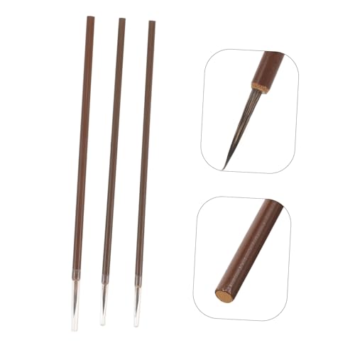 Chinese Caligraphy Brush, 3pcs Drawing Brush Traditional Calligraphy for Beginners Calligraphy Brush Chinese Calligraphy Pen Chinese Ink Brush Calligraphy Pen Kit Bamboo Pole Portable Hook Pen