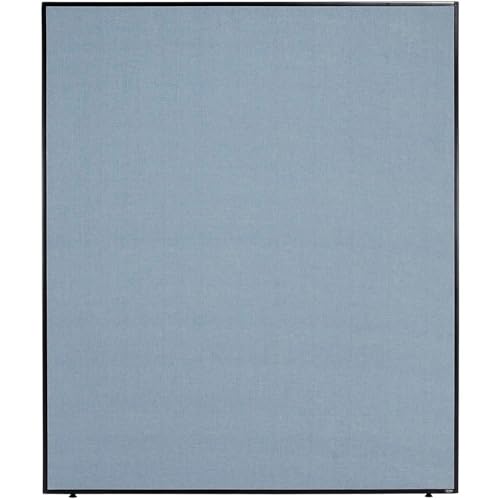 Global Industrial Office Partition Panel, Blue, 60.25 Inch Width x 60 Inch Height, 1 Piece, Build-Your-Own Cubicle System for Office Design and Productivity