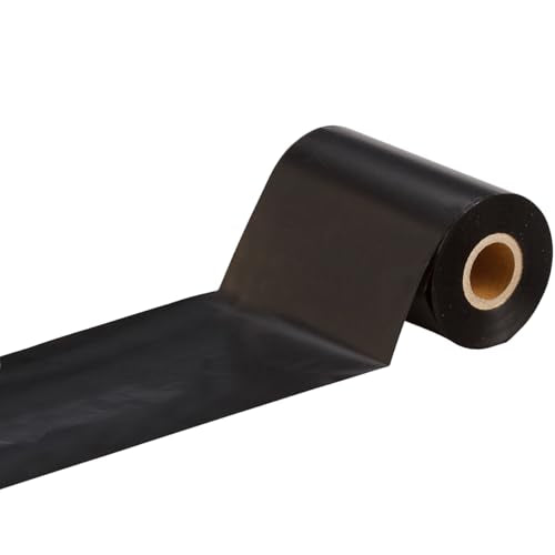 Thermal Transfer Ribbon - Wax 4.33" X 1476' (110mm X 450m) Black 24 Rolls/Case (ZEBRA Printer)