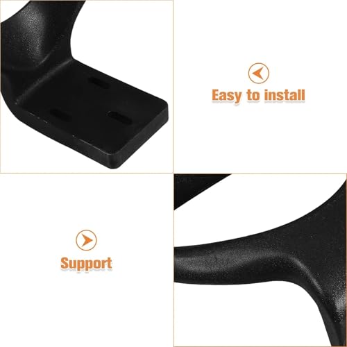 2Pcs Wide Comfort Armrest Replacements for Office Chairs, Sturdy Wear-Resistant Ergonomic Chair Arm Parts