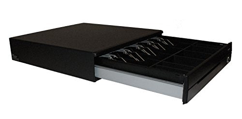 Posiflex CR3110L01 Cash Drawer, CR-3000, 5 Bill, 6 Coin, Scratch Resistant, 15.75 W x 16.15 D x 3.4 H Size, Black