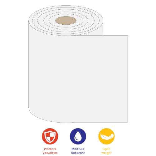 Aviditi FD11612 Polyethylene Air Foam Dispenser Pack, 350' Length x 12" Width x 1/16" Height, White