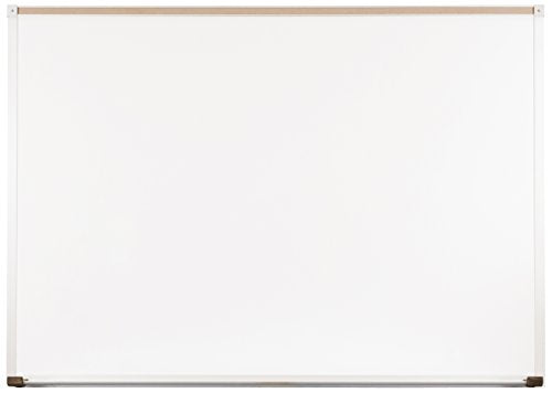 Best-Rite Classroom Deluxe Porcelain Steel Dry Erase Whiteboard, 3 x 5 Feet Magnetic Markerboard with Aluminum Trim & Map Rai (202AE-25)