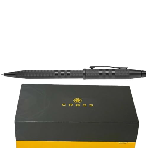 Cross Century II Pen, Midnight Black Sandblasted Shell, Contrasting Signature Triple Stripe, Midnight Black PVD Appointments