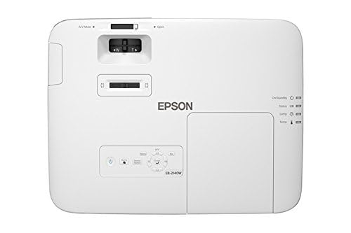 Epson V11H819020 PowerLite 2140W LCD Projector, Black/White