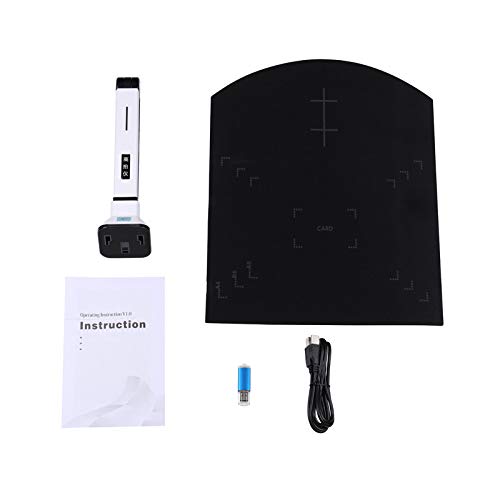 Document Camera Scanner, BK50 Portable 10 Mega Pixel High Definition Book Scanner Capture Format A4 Document Camera for File Recognition Scanner