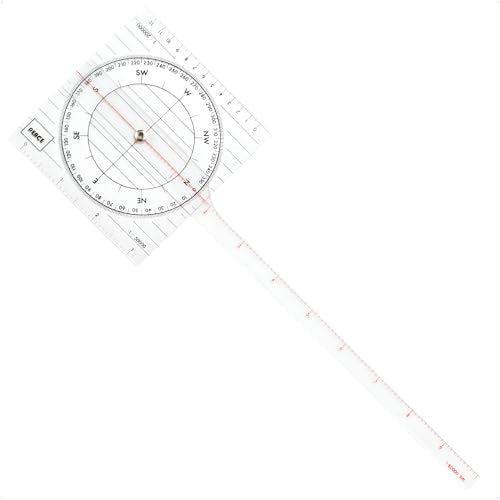Five Oceans One-Arm Nautical Protractor Tool for Navigation Charts - FO1415