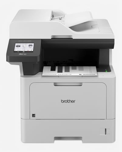 Brother MFC-L5710DW Business Monochrome Laser All-in-One Printer with Wireless Networking and Duplex Print, Scan, and Copy, Works with Alexa