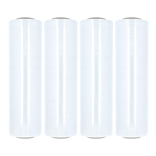 PSBM Cast Hand Plastic Stretch Wrap/Shrink Film 18" x 1000Ft 120 GA 4 Rolls