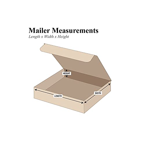 Aviditi Brown Kraft Literature Mailing Boxes, 10 x 10 x 4 Inches, Pack of 50, Crush-Proof, for Shipping, Mailing and Storing