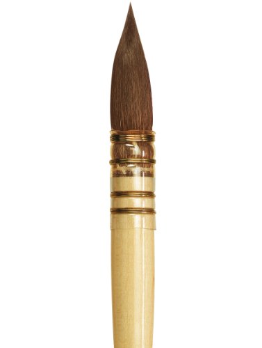 DA VINCI Watercolor Series Artissimo Paint Brush, Round Pure Kolinsky Red Sable, Size 5 (428-05)