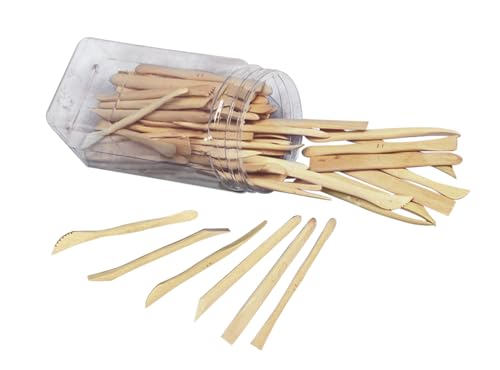 Sax Boxwood Modeling Tools - 6 inches - Set of 72 Includes 6 Assorted Tools