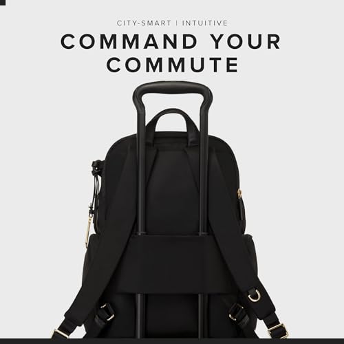 TUMI Voyageur Celina Backpack, Holds Up to 16" Laptop, Black/Gold