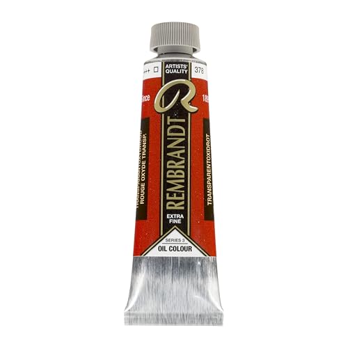 Rembrandt Oil Colour Paint, Transparent Oxide Red 378, 40 mL