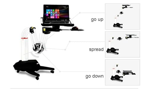 NBGYS Versatile Rolling Laptop Desk - Portable Bed Table for Home, Office, School, and Medical Use - Adjustable Height Laptop Stand for Bed and Writing - Convenient Lap Desk Solution