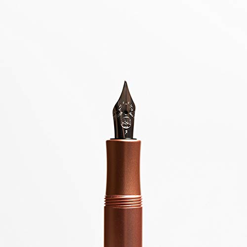 Kaweco AL Sport Fountain Pen Rose Gold, Fine Nib Sport Octagonal Clip Chrome