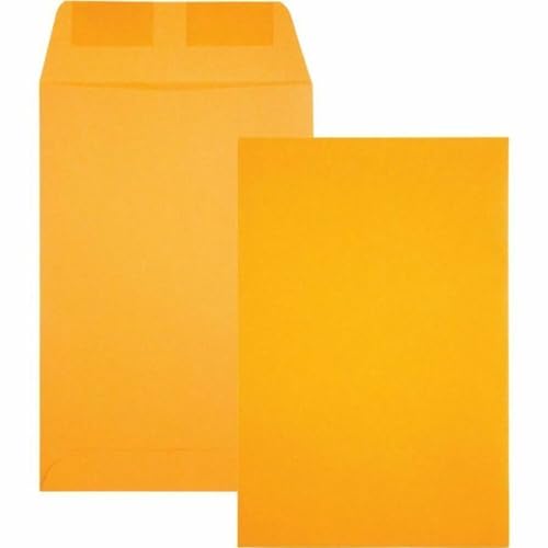 Catalog Envelopes (Open End), Brown Kraft, 28 Pound. 500 Per Pack. (Gummed, 6.5"x9.5")