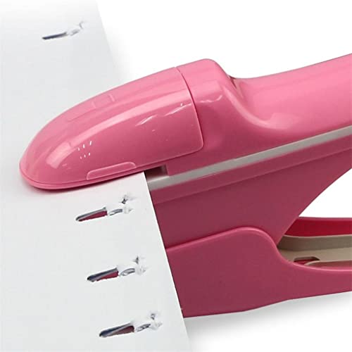 OEKFVCHVZ Handheld Mini Safety Stapler Without Staples 7 Sheet Capacity for Paper Binding Business School Office