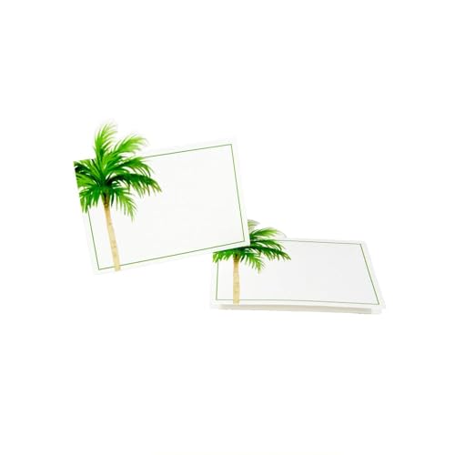Caspari Painted Palm Tree Place Cards - 8 Per Package, 5 Packs