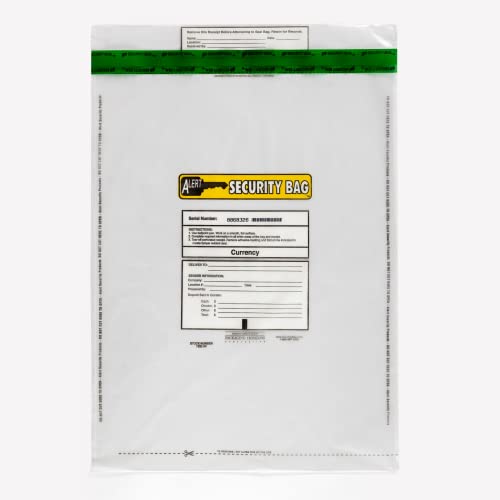 Opaque Alert Bank Deposit Security Bags - 9x12" (Case of 250)