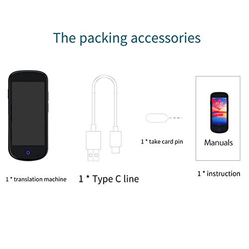 UILMLIO Portable Real Time Translation - Lightweight Portable Scanning Translator, Languages Pocket Translator, Language Translating Device, Portable Foreign Language Real Time Way