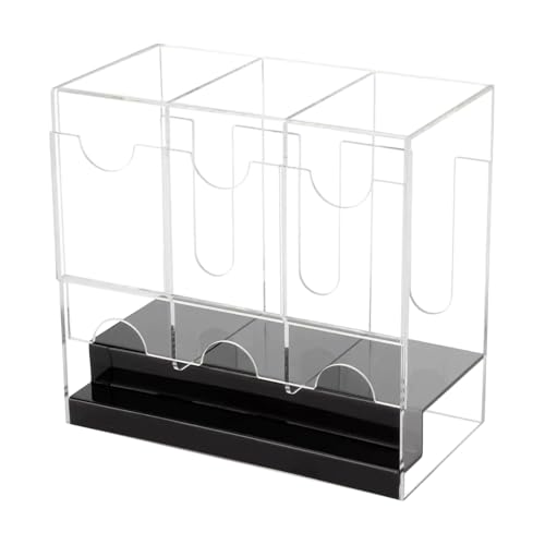 APGLSXY Portable Clear Card Organizers Box with Easy Operations Designs Card Dispenser
