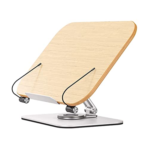 PJNKMWH Adjustable Height Angle Foldable Book Holder Aluminum Alloy Reading Textbook Stand for Big Heavy Books Studying Room
