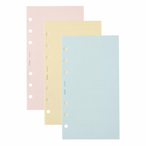 Noritsu BRF0201 Binding Index Personal Organizer, Refill, Bible, Colorful Notebook, Square