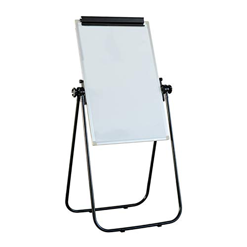 CUTPOIY Teaching Blackboard Whiteboard Stand Magnetic Single Side Dry Erase Board Portable U-Shaped Bracket Angle Height Adjustable Flipchart Easel 60X90Cm for Home Office School