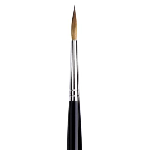 da Vinci Watercolor Series 35 Maestro Paint Brush, Round Long Taper Kolinsky Red Sable, Size 4 (35-04)