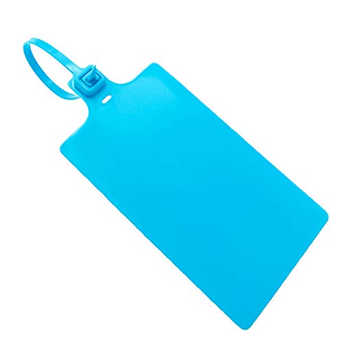 Plastic Seals Shipping Tags Logistics Use Big Sign Tie Large Label Tie, 255 mm Total Length, Package of 100 pcs (Blue)
