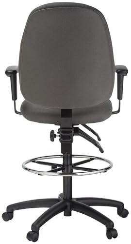 Harwick Extra Tall Ergonomic Drafting Chair, Gray Fabric