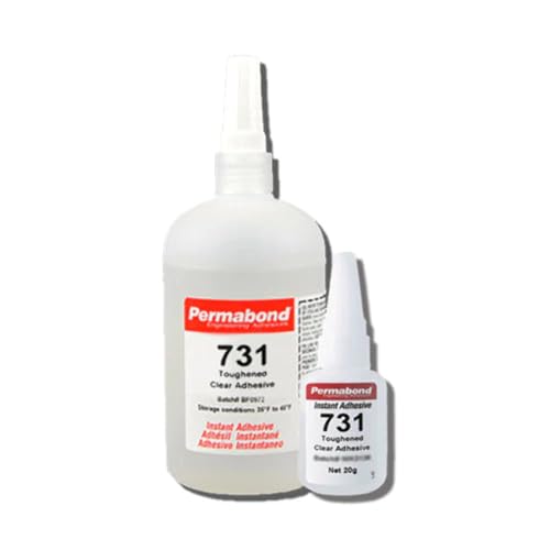 Permabond 731 (1oz Bottle) Instant Adhesive-Toughened & Flexible Slow-Set General Purpose