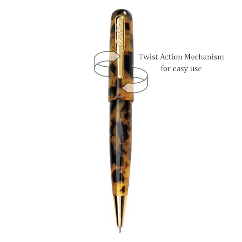 Conklin All American Gel Pen Tortoiseshell | Luxury Gel Pen with Refillable Ink | Smooth Writing, Premium Quality, Elegant Design