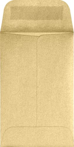 LUXPaper #1 Coin Envelopes | 2 1/4" x 3 1/2" | Blonde Metallic | 80lb. Text | 1,000 Qty