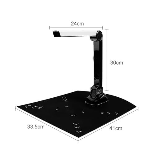 ERICAT Book Document Camera for Teachers, A3 High-Speed Document Camera with OCR Function,12 Million HD Pixels and Real-time Projection, Auto Turn Page & Smart Scanning, for Classroom and Office