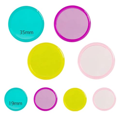 Discbound Binding Discs 48 pcs 35mm Binder Chest Mushroom Hole Discs Loose-Leaf Button Binding Buckle Planner(35mm-Purple)