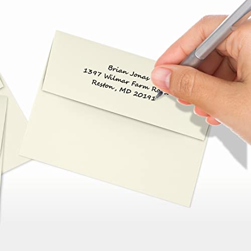 LUXPaper A2 Invitation Envelopes (4 3/8 x 5 3/4) - 70lb. Classic Crest Natural White (500 Qty.) | Perfect for Invitations, Announcements, Sending Cards, RSVP Cards | 4870-70NW-500