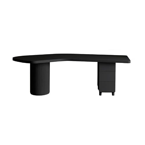 XIXSERTHIA Computer Desk Boss Table Modern Office Desk Light Luxury Solid Wood Computer Table Home Study Desk Long Table Workbench Desk Office Desks(180 * 110 * 75CM)