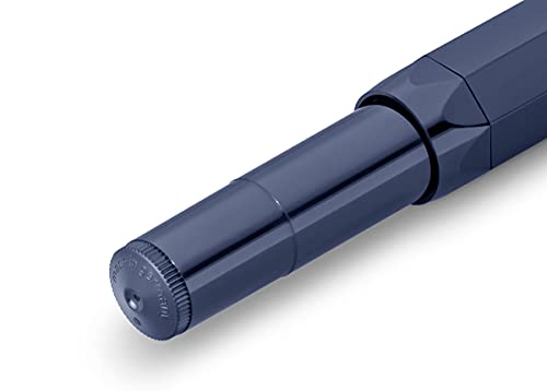 Kaweco CLASSIC SPORT Fountain Pen Navy Blue with 23 Carat Gold-Plated Steel Nib and Iridium Tip for Ink Cartridges I Sport Fountain Pen 13 cm I Nib: F (Fine)