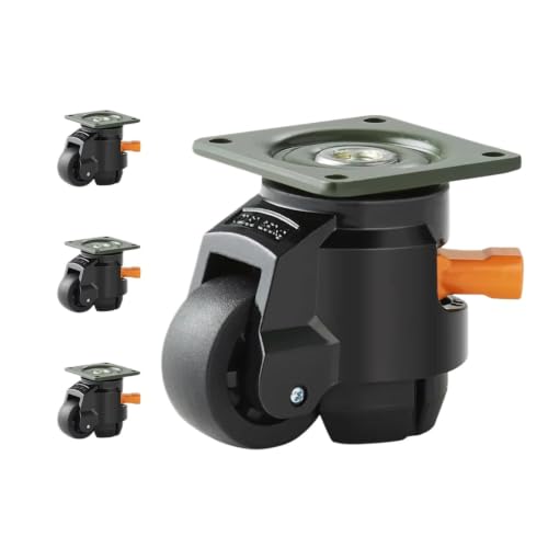 4 Pcs Leveling Casters Heavy Duty Swivel Caster Wheels