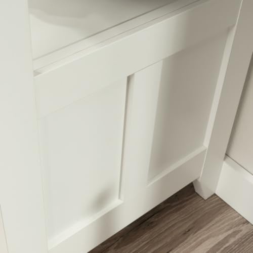 Daklpiw File Cabinet 1-Drawer with Open Shelf, Legal Size Filing Cabinet - Soft White Finish