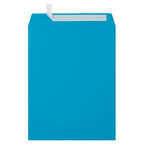 LUXPaper 10 x 13 Open End Envelopes | Peel & Press | Pool Blue | 80lb. Text | 500 Qty