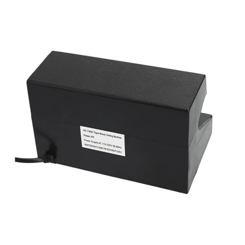 Cash Register, 2pcs Counterfeit Bill Detector with UV Light, Black
