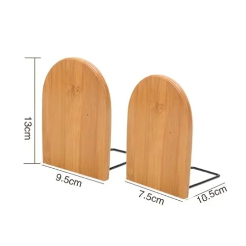 hezhuhe2258 Bookends Book Ends for Shelves, Non-Slip Bookends, Heavy Duty Bookend Support for Books and Movies Book Holder(Large)