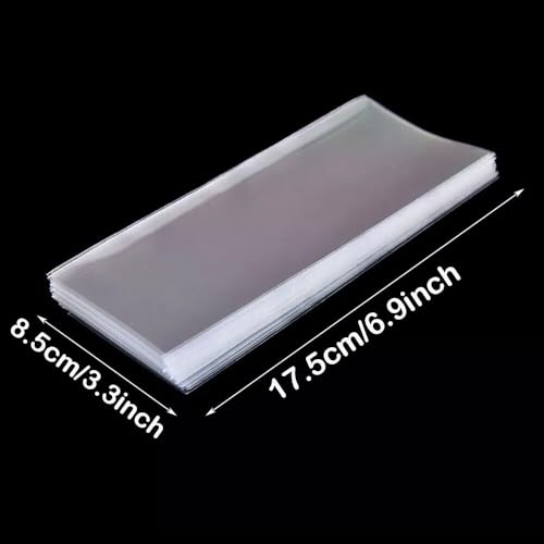 800PCS Clear Plastic Paper Money Holder Sleeves Currency Sleeves for Collectors Money Sleeves Protector Clear Bill Holder