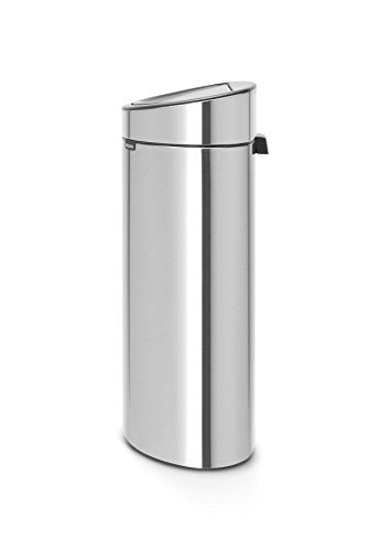 Brabantia Recycling Touch Bin with Plastic Buckets, 10 L and 23 L - Matt Steel